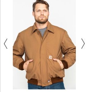 Carhartt Men’s Flame-Reaistant Duck Bomber Jacket- Khaki M